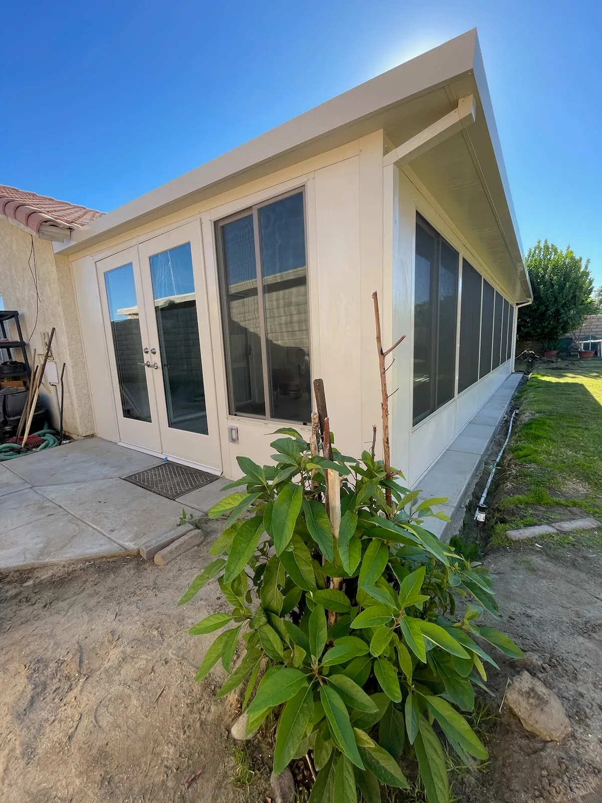 Duralife room enclosure for a DFW home — corner view